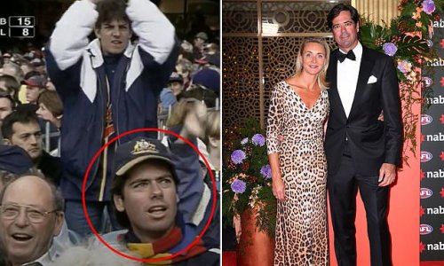 Has an eagle-eyed fan spotted AFL boss Gillon McLachlan in the crowd at a finals game 24 years ago? Footy supporters are divided - with one saying a telltale clue proves image is fake