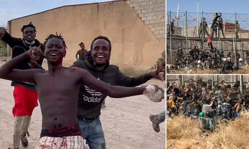 Migrant death toll rises to 18 and another 70 are injured after more than 2,000 stormed fence to break into Spanish enclave bordering Morocco in tragedy at EU's only land border with Africa
