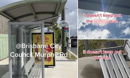 'A complete waste of money': Aussie bloke blasts city's 'useless' bus shelters as the 'worst in Australia'