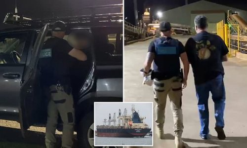 Accused 'Captain Coke' is charged with allegedly smuggling $128MILLION worth of cocaine into Australia on his cargo ship - after cops made an extraordinary find in a campervan