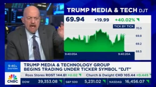 Jim Cramer tells Donald Trump it's time for him to urge his media company's board to let him sell...
