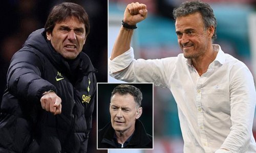 'In terms of brand of football I think they would love Enrique': Chris Sutton backs former Spain and treble-winning Barcelona boss to take over at Tottenham as they look to move away from Antonio Conte's 'negative' football