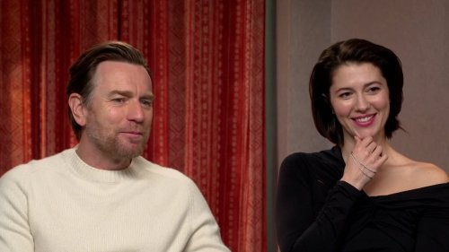 Ewan McGregor and his wife Mary Elizabeth Winstead look loved-up as they make a rare TV appearance...