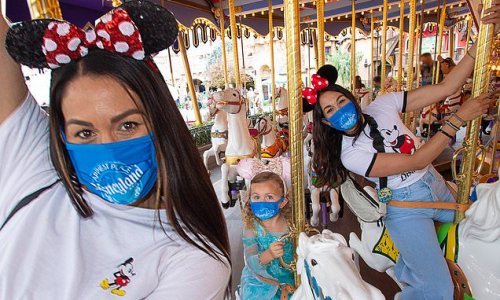 Brie and Nikki Bella celebrate Birdie Joe's birthday at Disneyland
