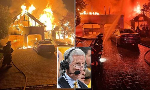Mike Breen's Long Island home is completely destroyed by HUGE blaze: Lead NBA announcer and voice of the New York Knicks has 'lost all of his possessions', but no one was hurt