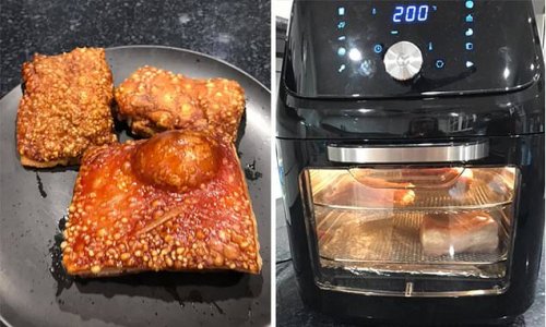 Home cooks are making crackling pork belly in the new $149 Aldi air fryer