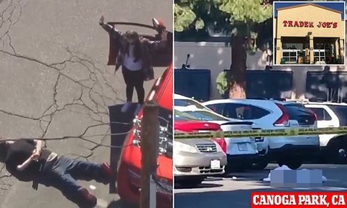 Trader Joe's shooting which left one man dead and three hospitalized is linked to a drug deal as suspect, his female getaway driver and survivors are taken into custody after cops reveal they all opened fire