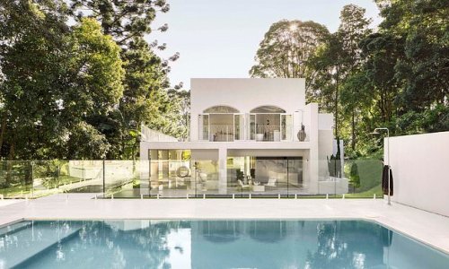 A Mediterranean oasis in the rainforest: Inside Australia's 'most Instagrammable home' - and falling property market means you can pick it up at a $500,000 discount