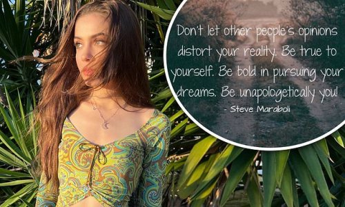 Robert Irwin's 'girlfriend' Emmy Perry, 17, shares a cryptic post about 'chasing your dreams' and 'ignoring other people's opinions' after the young couple 'went public'