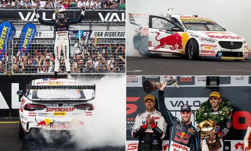 Incredible Moment V8 Supercars Champ Shane Van Gisbergen Stands On The ...