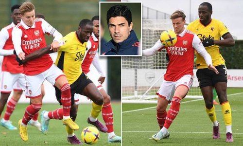 Arsenal fall to EMBARRASSING 4-2 defeat against Championship side Watford in behind-closed-doors friendly... as Mikel Arteta prepares to jet off to Dubai for Gunners' warm-weather training this month