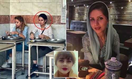 Iranian woman pictured eating breakfast without a headscarf is arrested and thrown into jail that held Nazanin Zaghari-Ratcliffe