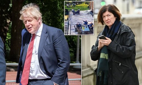 Boris Johnson's allies accuse Sue Gray of 'playing politics': On the eve of Partygate report, Prime Minister's supporters blast toxic briefings and insist it was her who requested meeting with Tory leader