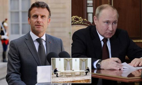 Extraordinary argument between Macron and Putin four days before Ukraine war is revealed - to Moscow's fury: French leader blasted invasion plan... then Vladimir ended call by saying 'I'm in the gym'