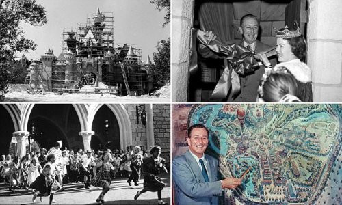 Party time! Rare photographs reveal the early beginnings of the magical park as Disneyland prepares for its 60th birthday