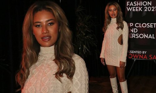 Montana Brown wows at Vas J Morgan's London Fashion Week party