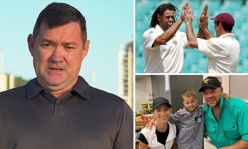 Andrew Symonds' grief-stricken best mate breaks down live on air while saying 'he always had your back' - forcing Karl Stefanovic to shut the interview down