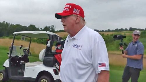 Donald Trump mocks Joe Biden's golf skills AGAIN as former president stuns Bryson DeChambeau with...