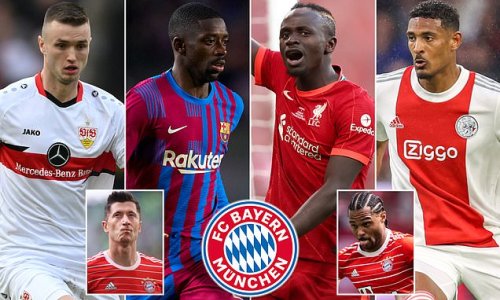 Bayern Munich 'line up Sadio Mane, Sasa Kalajdzic, Sebastian Haller AND Ousmane Dembele as summer targets' as 'renewal talks with Serge Gnabry and Robert Lewandowski break down'