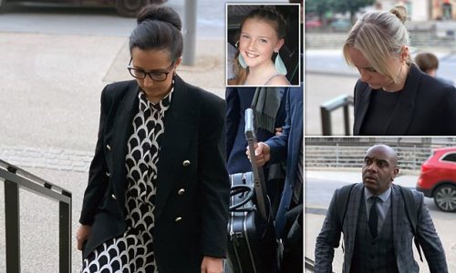 Father of girl, 12, who drowned during school trip to France walks out of court as hearing is told three British teachers facing manslaughter charges felt pain 'similar' to the family