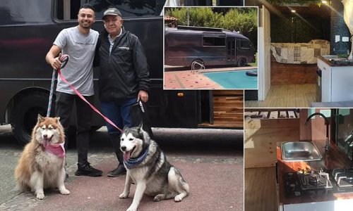 Man with a plan - and a van! Colombian, 33, quits his finance job and sells his home to travel across South America with his two adopted dogs in a van - and the pics might make you jealous!