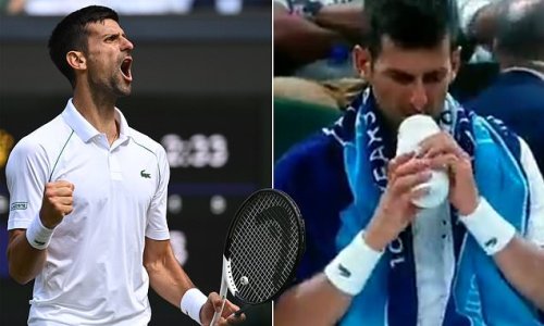 Mystery over Novak Djokovic's bizarre habit with drink bottle is solved after star appeared to INHALE the contents after checking with his support crew during crucial clash at Wimbledon