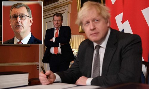 DUP leader threatens to stop NI goods checks in protocol row