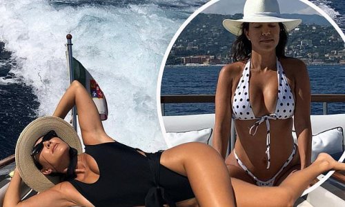Kourtney Kardashian takes a walk down memory lane as she showcases her toned bikini body in flashback photos from 2019 trip to Portofino