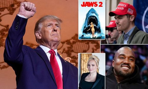 MEGHAN MCCAIN: Look who's coming for dinner, Donald! Kanye the anti-Semite bigot - and a white supremacist weirdo! Trump 2024 is now officially the worst sequel since Jaws 2... it's time to say goodbye