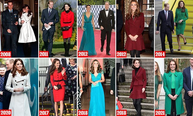 How does Kate do it? After 10 years - and three children - the Duchess is still slipping into the same outfits she first wore at the start of her royal career