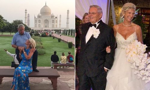 From Greatest Showman to Gold Bars: Inside Bob Menendez's whirlwind romance with wife Nadine - from singing Never Enough at a Taj Mahal proposal to a 'bribery scheme involving piles of cash and the Egyptian military'