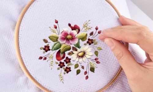 Start a new hobby with crafts like cross stitch, knitting and macrame