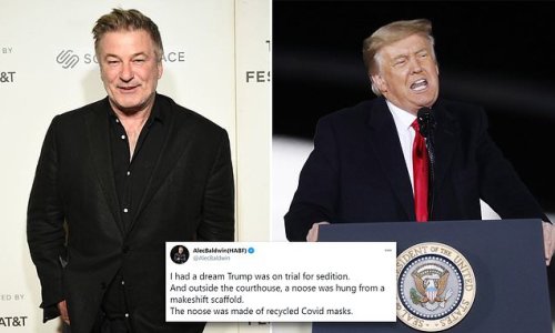Alec Baldwin reveals he dreamed Trump was was on trial for sedition