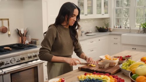 Meghan Markle admits she doesn't 'have time to cook everyday' but will make takeaways look as 'beautiful' as possible after attracting ridicule with her food presentation on Netflix show