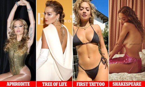 As 'addicted' Rita Ora adds to her tattoo collection of over 30 inkings: A look at her incredible collection of body art