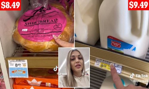 The cost of paradise: Woman goes viral after documenting the shocking price of groceries in Hawaii, from $10 MILK to a $9 loaf of BREAD