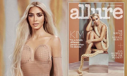 Kim Kardashian's nude ambition: Reality star, 41, sizzles in a barely-there bodysuit as she reveals her worst feature, insists she's NEVER had fillers and hits out at critics of her 21lbs weight loss