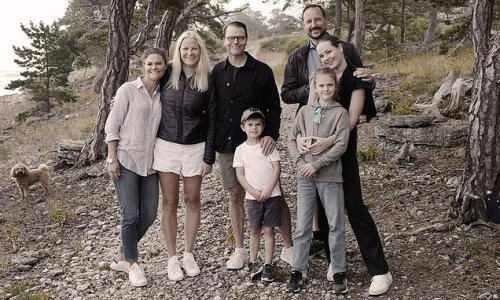 Sweden's Princess Victoria and family join Norway's royals in Gotland
