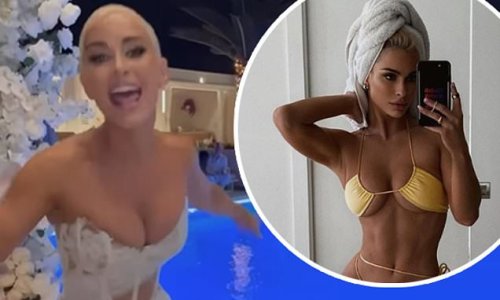 Influencer bride slams critics of her see-through wedding dress and says she feels 'empowered' showing off her body: 'I am not ashamed'