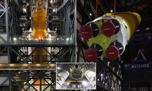 NASA finishes assembling its $18.6BILLION Space Launch System
