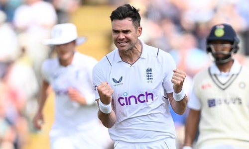 BUMBLE AT THE TEST: Jimmy Anderson proves his eternal class on day one against India... as England's retention of Sam Billings behind the stumps released Jonny Bairstow to do his thing