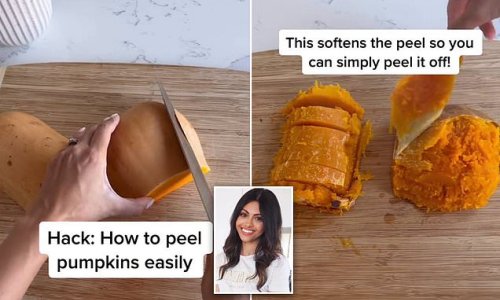 The ultimate soup hack: Meal prepper shares her 'genius' trick for peeling tough butternut pumpkins fast