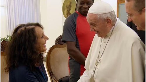 Birds Of A Feather star Lesley Joseph recalls her meeting with the late Pope Francis that left both of them 'falling about laughing'
