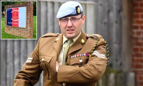 Army corporal accused of groping a junior soldier said he was just having banter when he 'pestered' her for naked photos, court hears