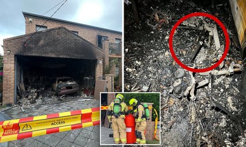 E-bike causes fire that destroys a two-storey house as firefighters warn bike owners of common mistake that triggers dangerous blazes
