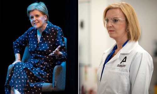 Striking a pose? Nicola Sturgeon attacks Liz Truss over 'attention seeker' jibe claiming that the only time they ever met the Foreign Secretary asked for advice on getting into VOGUE