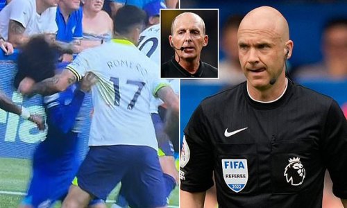 'I should have asked Taylor to visit his pitch-side monitor': VAR Mike Dean admits he REGRETS not telling referee to look again at Cristian Romero's hair-pull on Marc Cucurella during feisty London derby between Chelsea and Spurs
