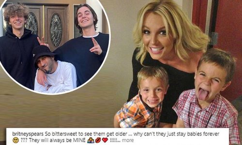 Britney Spears says it's 'bittersweet' as sons Sean and Jayden grow up