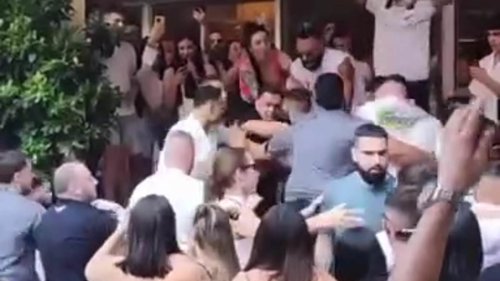 Footage emerges of wild brawl inside Merivale's Ivy Pool Club