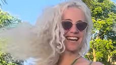 Pixie Lott looks incredible wearing a khaki green bikini in sizzling video flashback to a sun-soaked family holiday to Mauritius